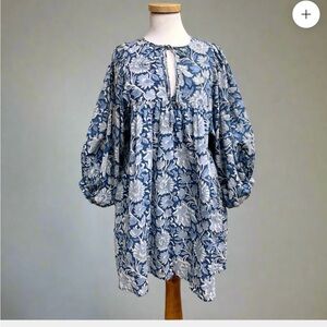 Mille Blue Floral Daisy Dress
